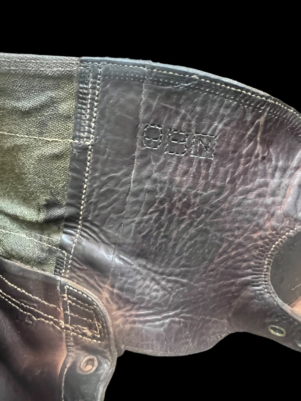 WWII Size 9EE Double Buckle Boots
