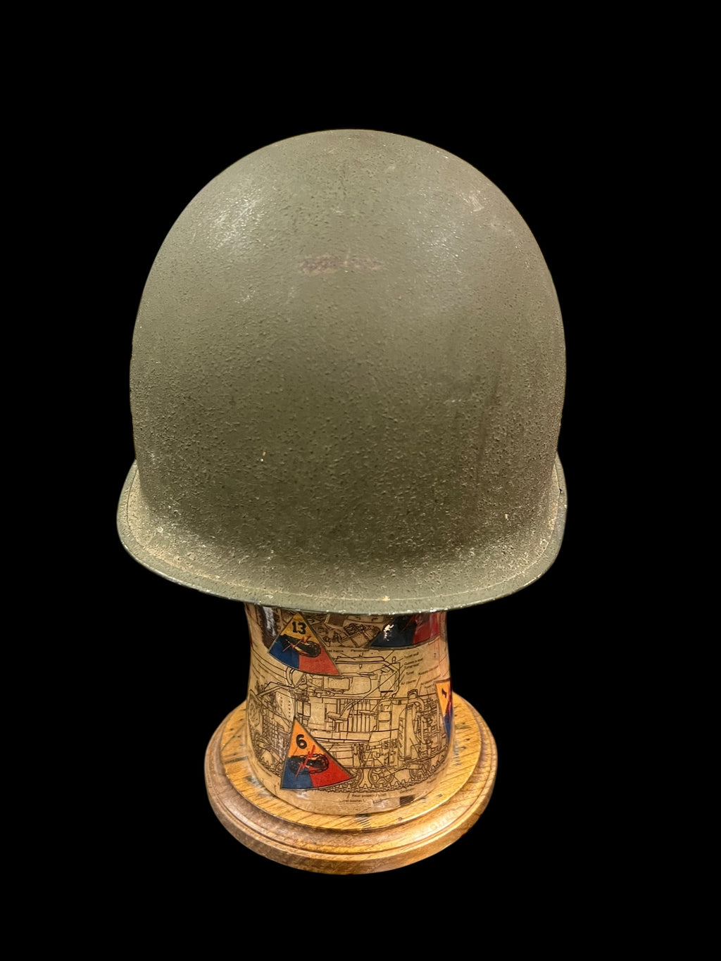 WWII Fixed Bale Colonels Helmet
