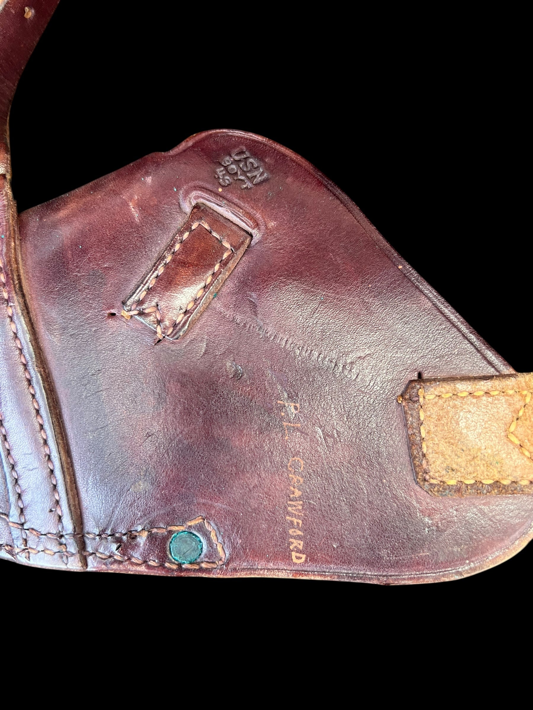 Named WWII and Korean War USMC Aviator Revolver Holster