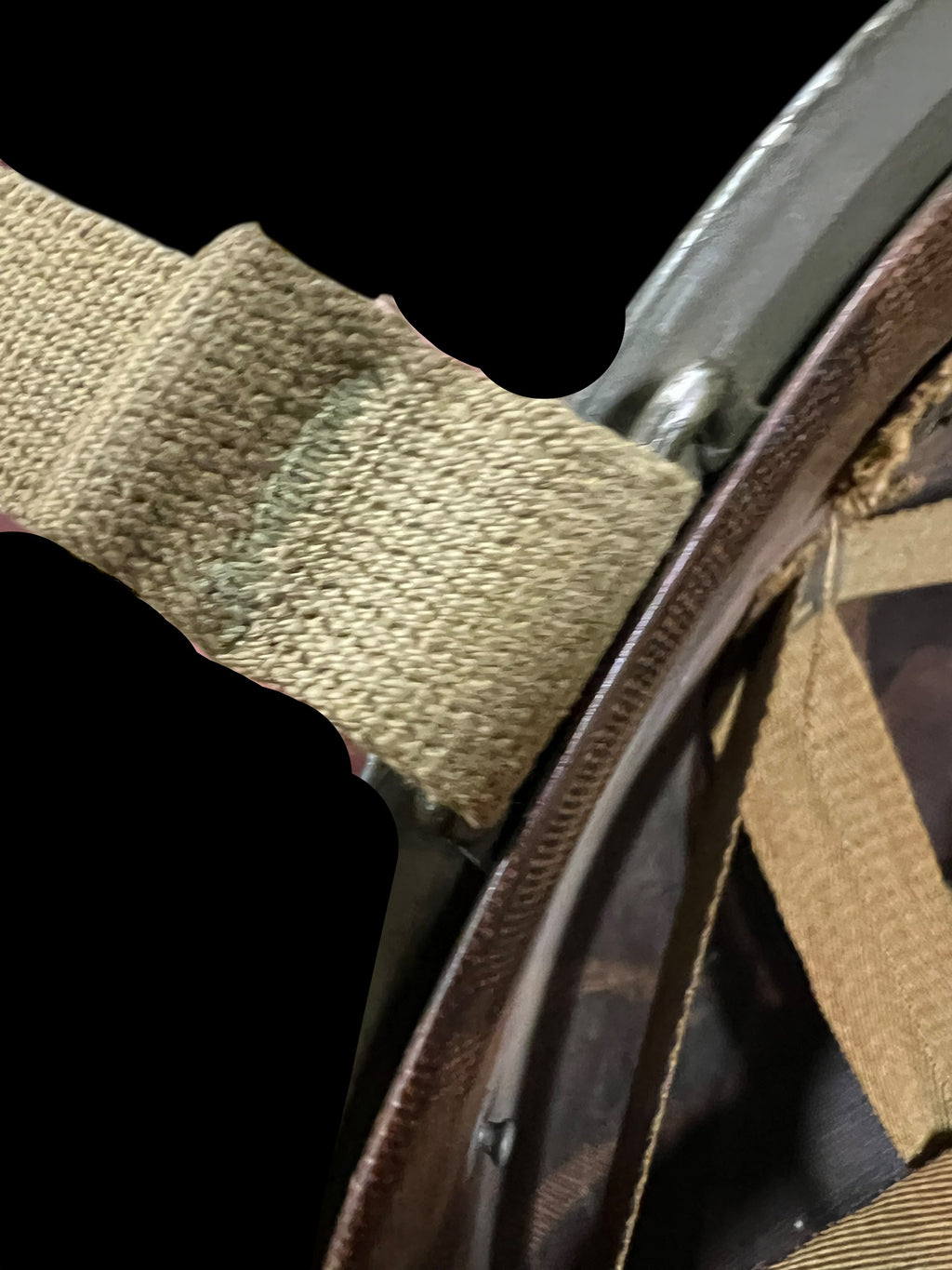 WWII Fixed Bale Colonels Helmet