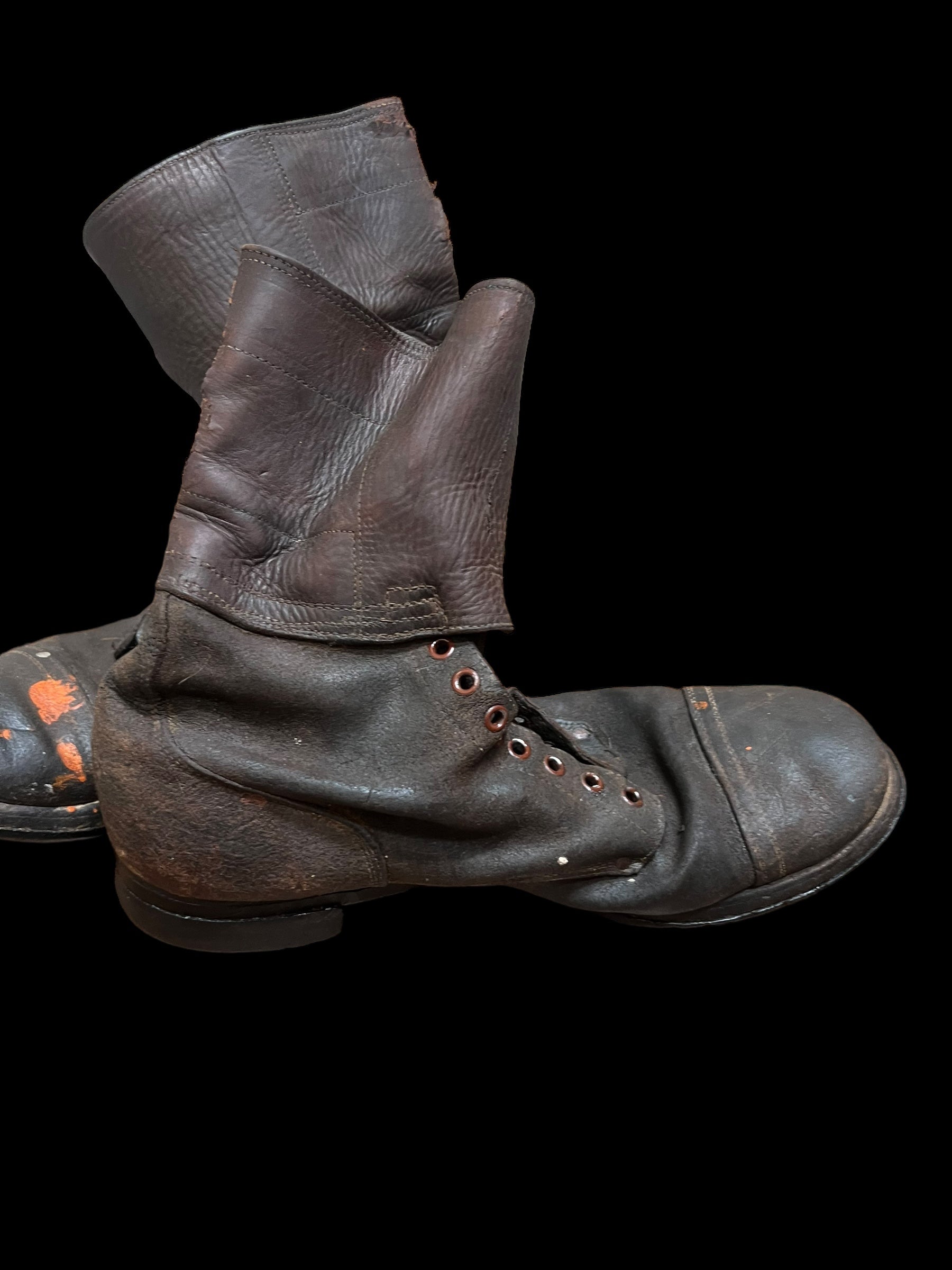 WWII Size 9EE Double Buckle Boots