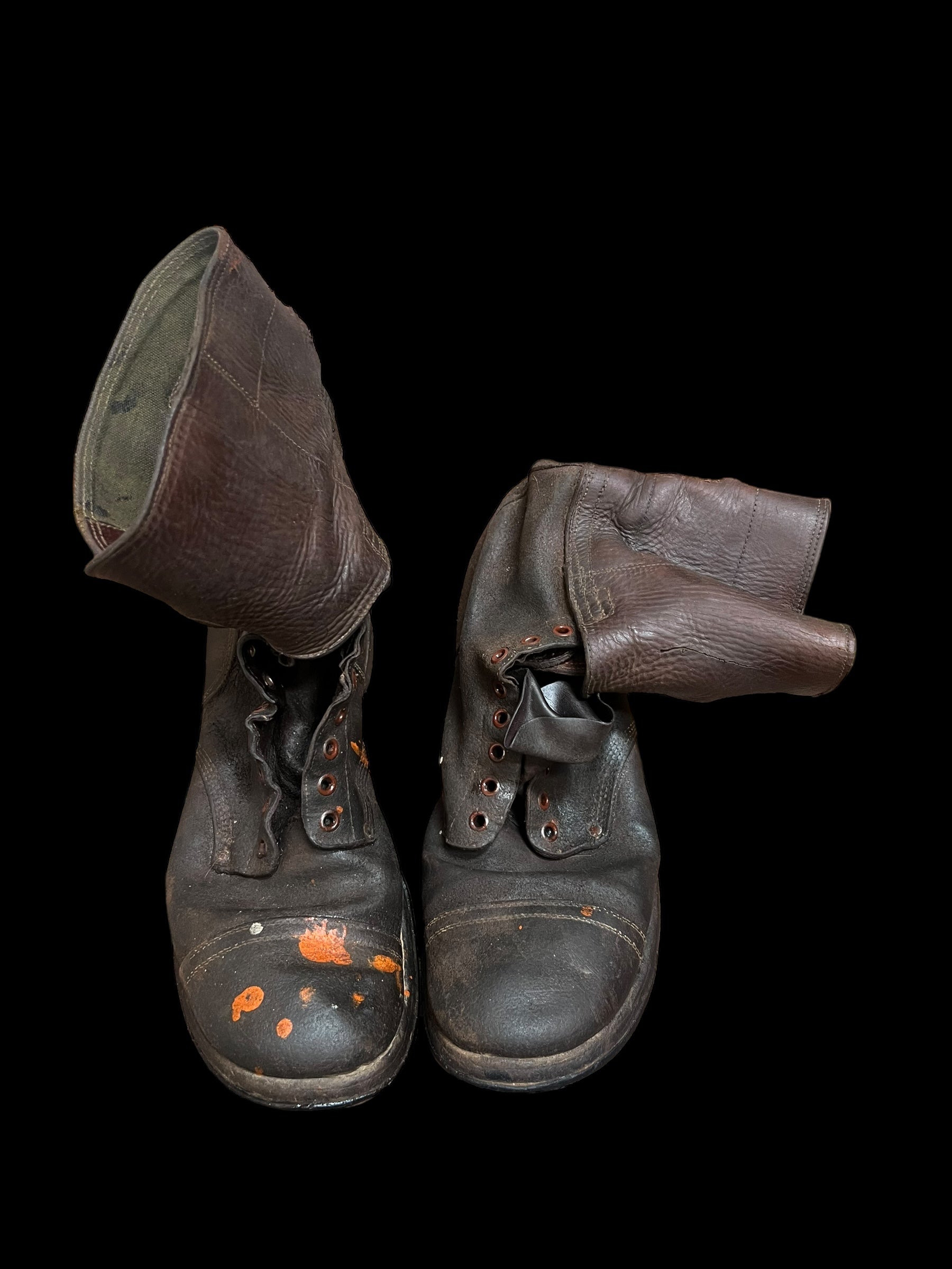 WWII Size 9EE Double Buckle Boots