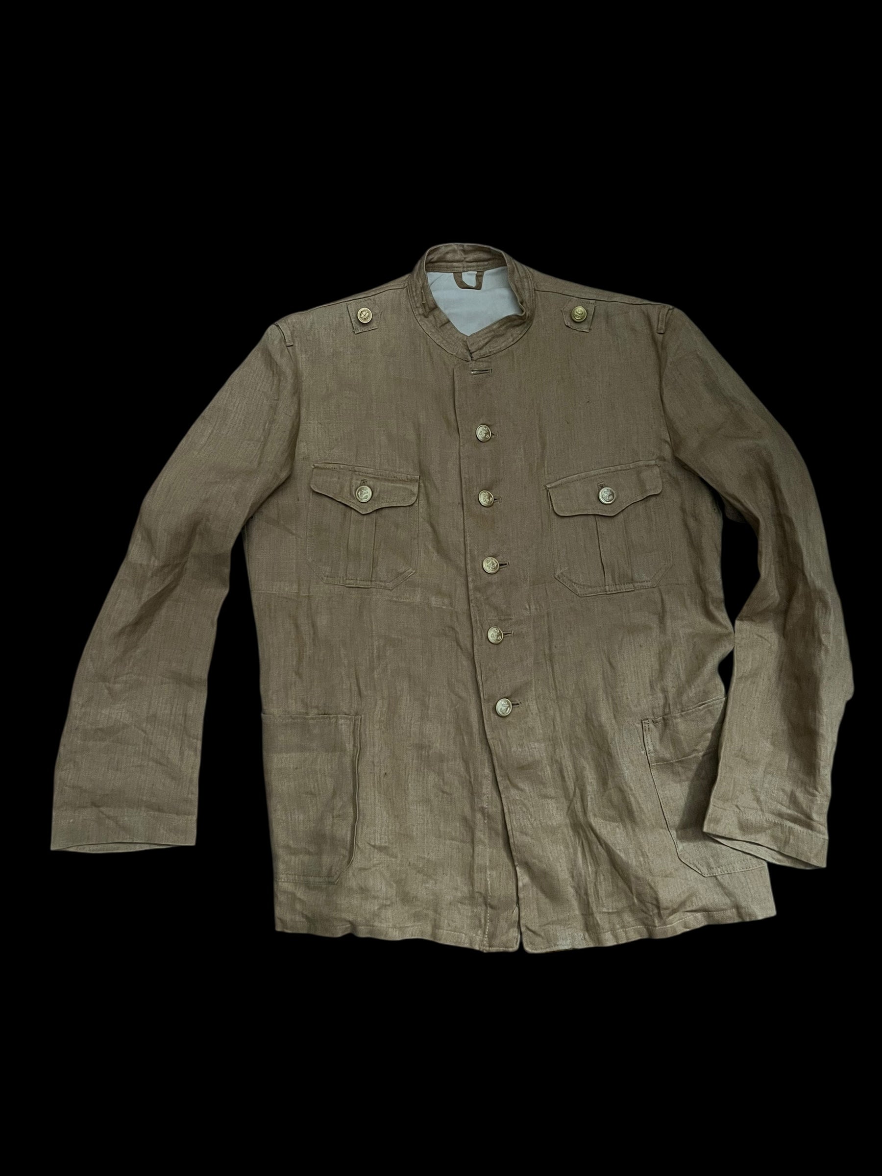 NOS WWII Kriegsmarine Officers Tropical Fatigue Tunic