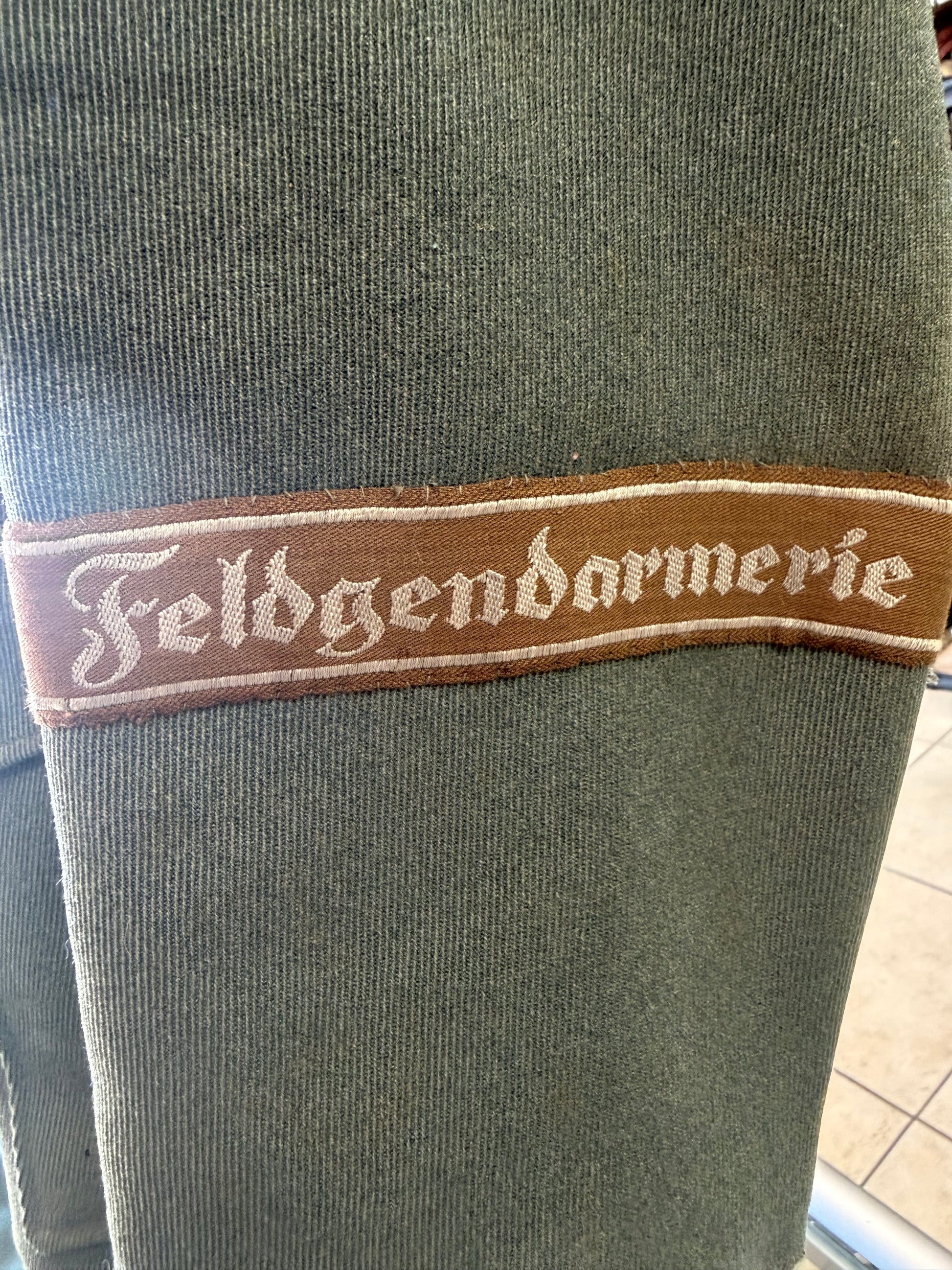 Named WWII German Feldgendarmerie Uniform Grouping - Dutch Made