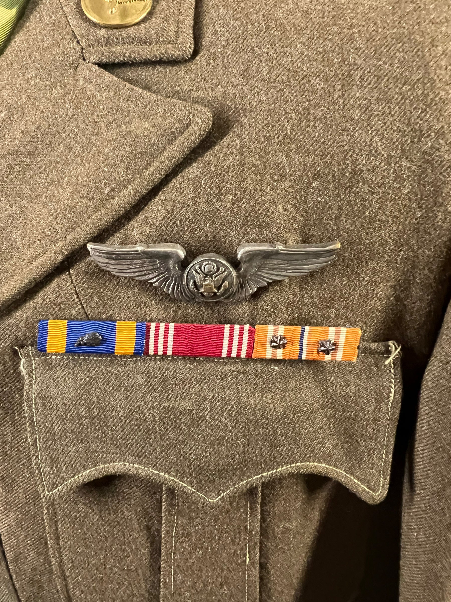 WWII CBI Theater Cut Down Ike with theater made wings