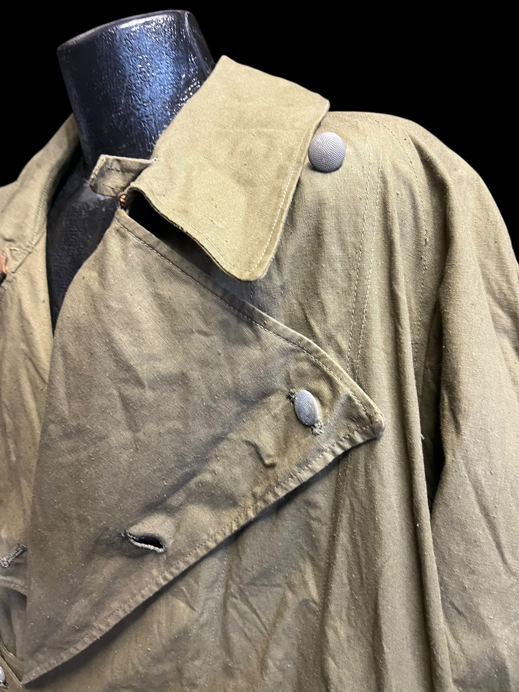 WWII German Tropical Riders Overcoat