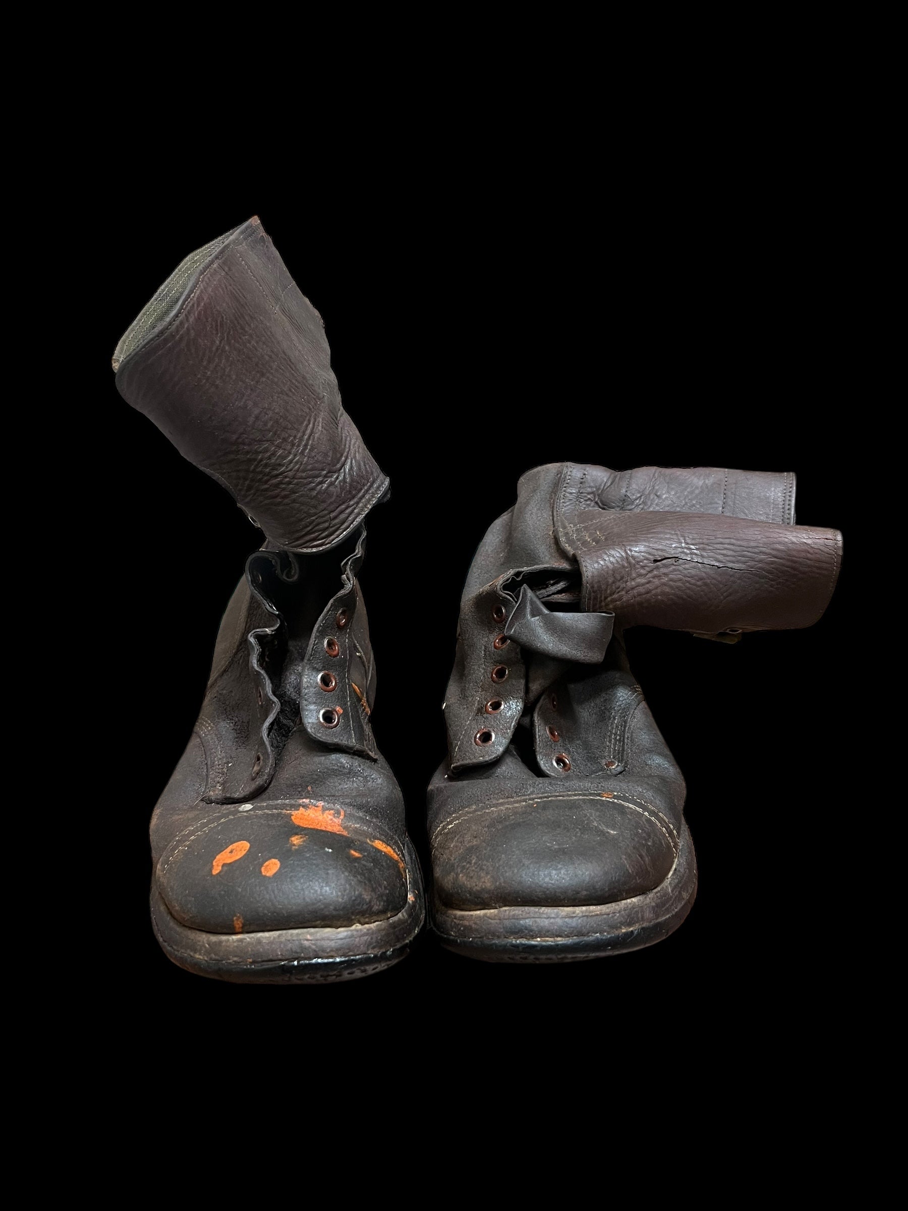 WWII Size 9EE Double Buckle Boots