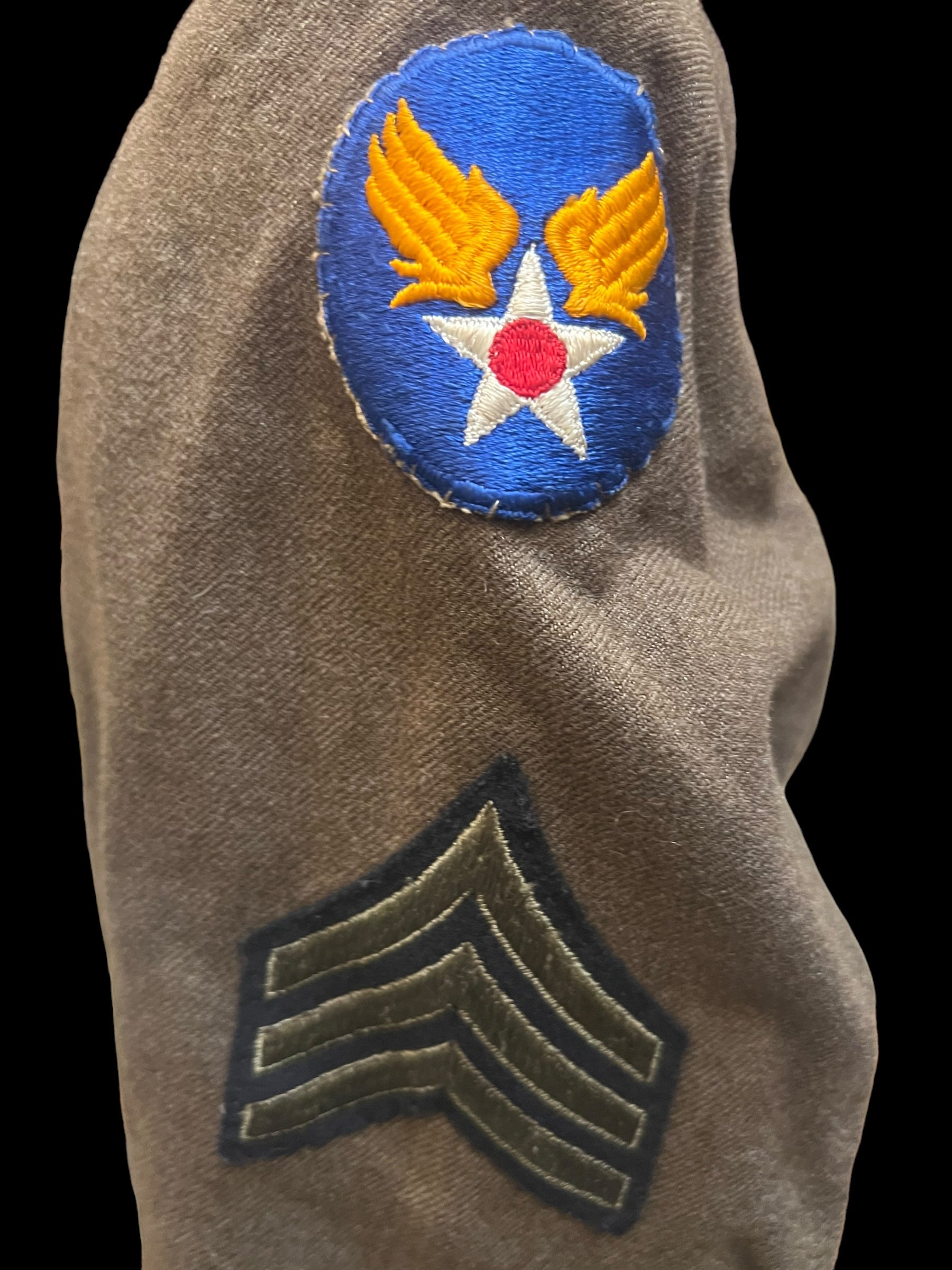 WWII AAF SGT’s Ike Cutdown Grouoping