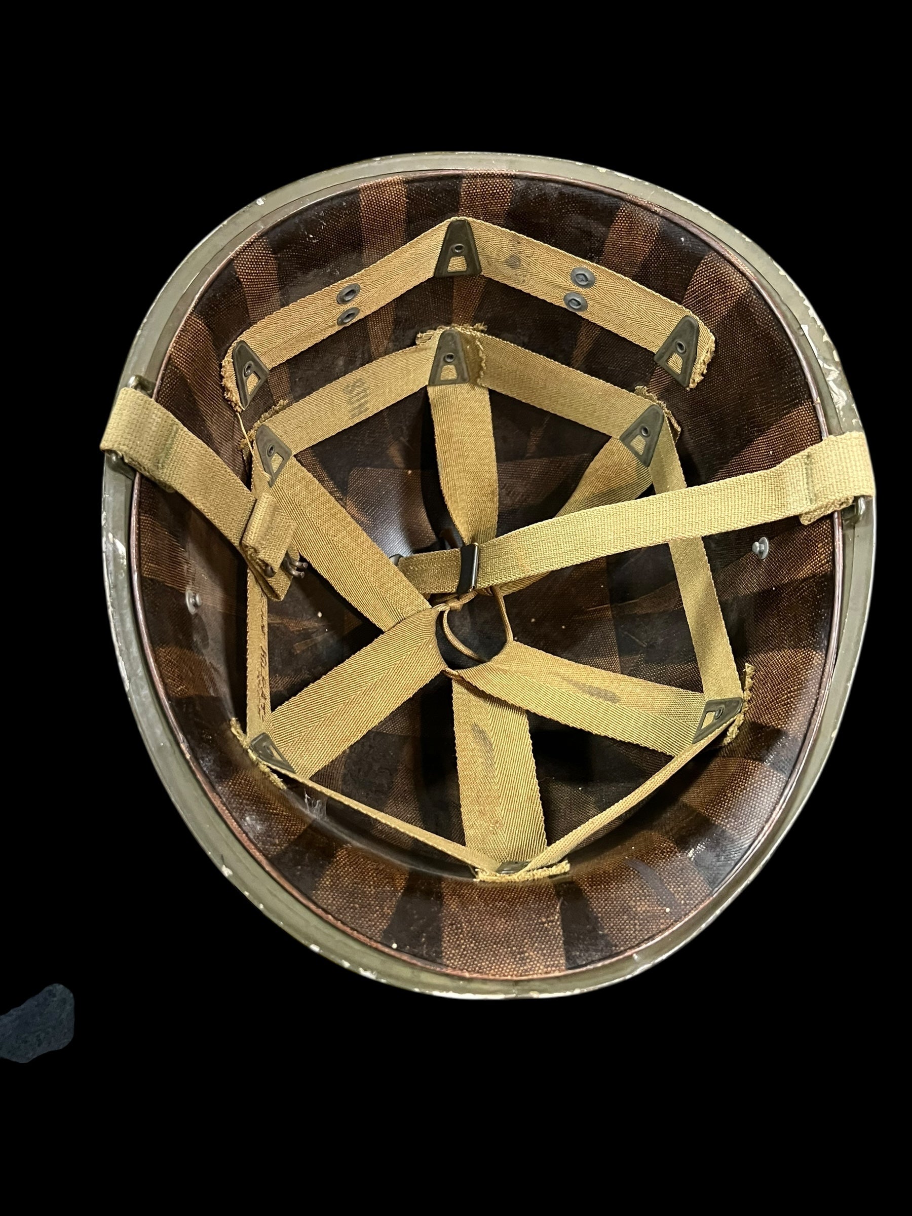 WWII Fixed Bale Colonels Helmet