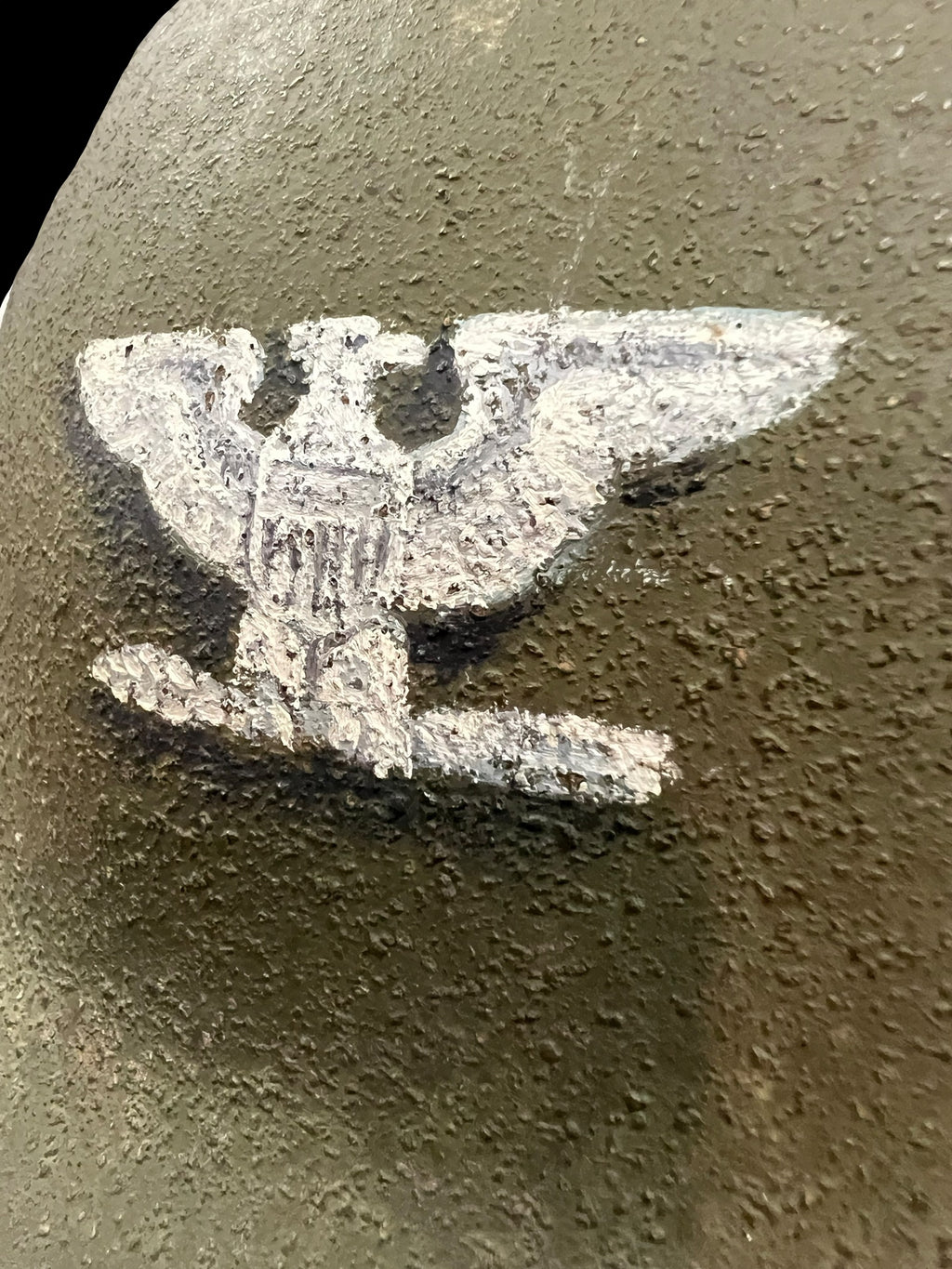 WWII Fixed Bale Colonels Helmet