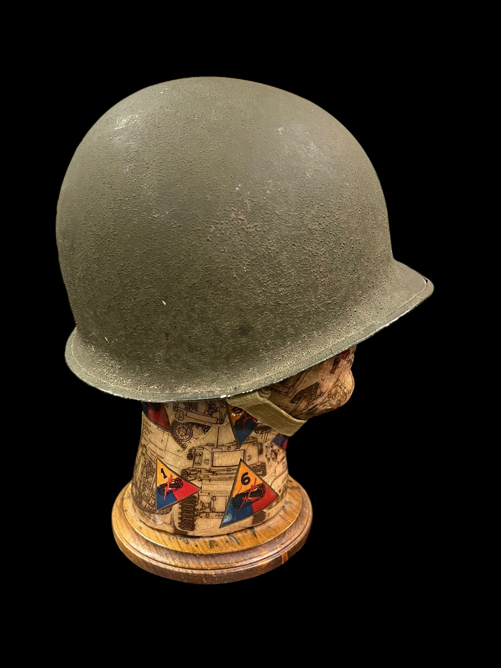 WWII Fixed Bale Colonels Helmet