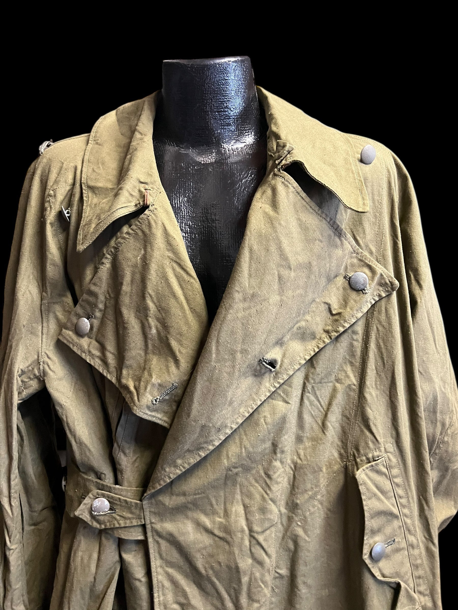 WWII German Tropical Riders Overcoat