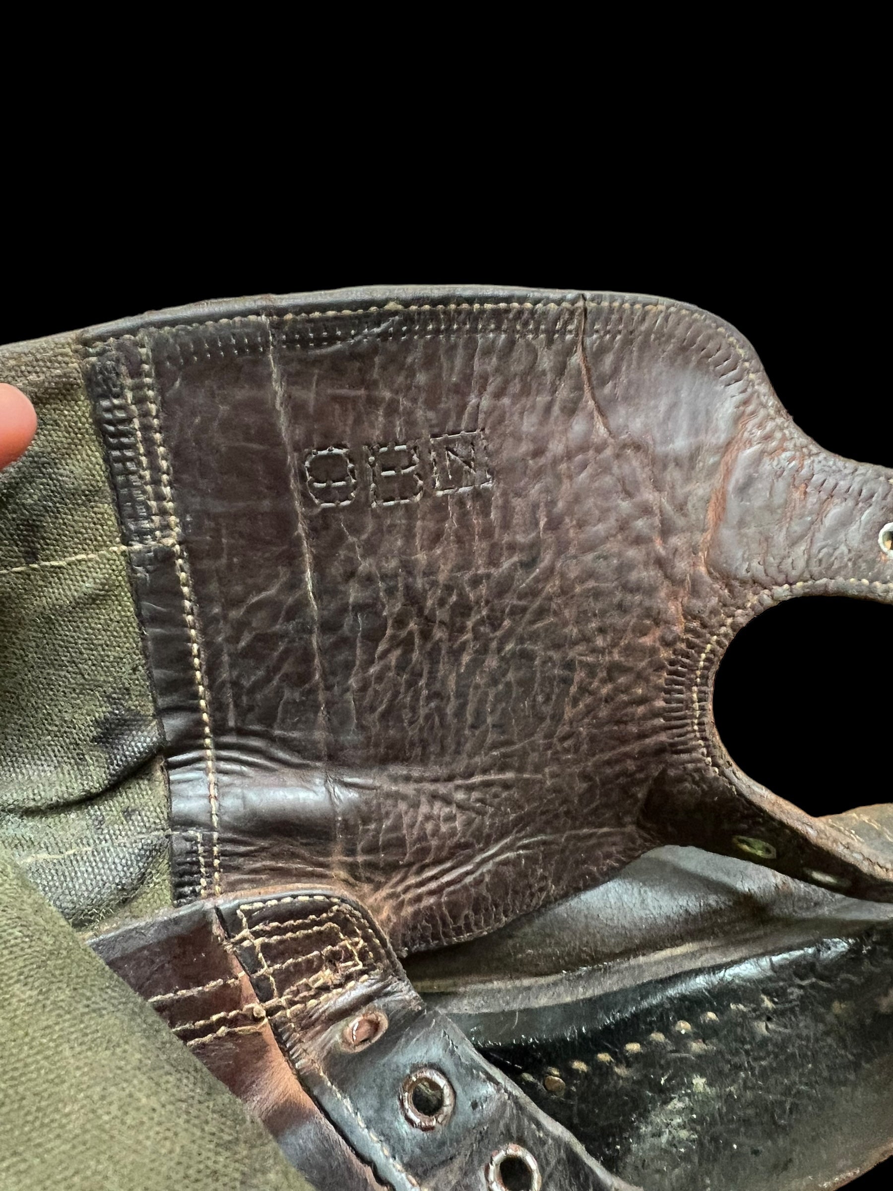 WWII Size 9EE Double Buckle Boots