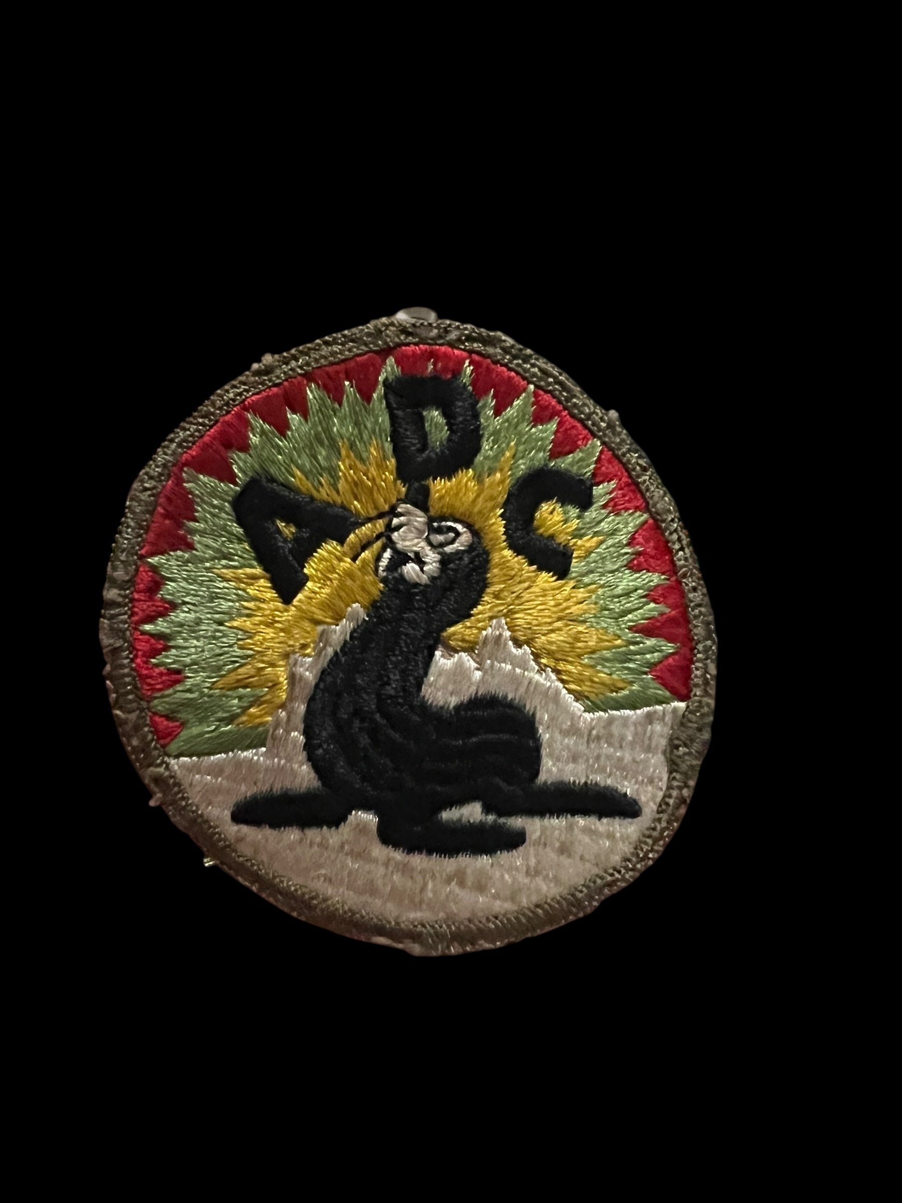 Green Sunburst Alaska Defense Command Disney Patch