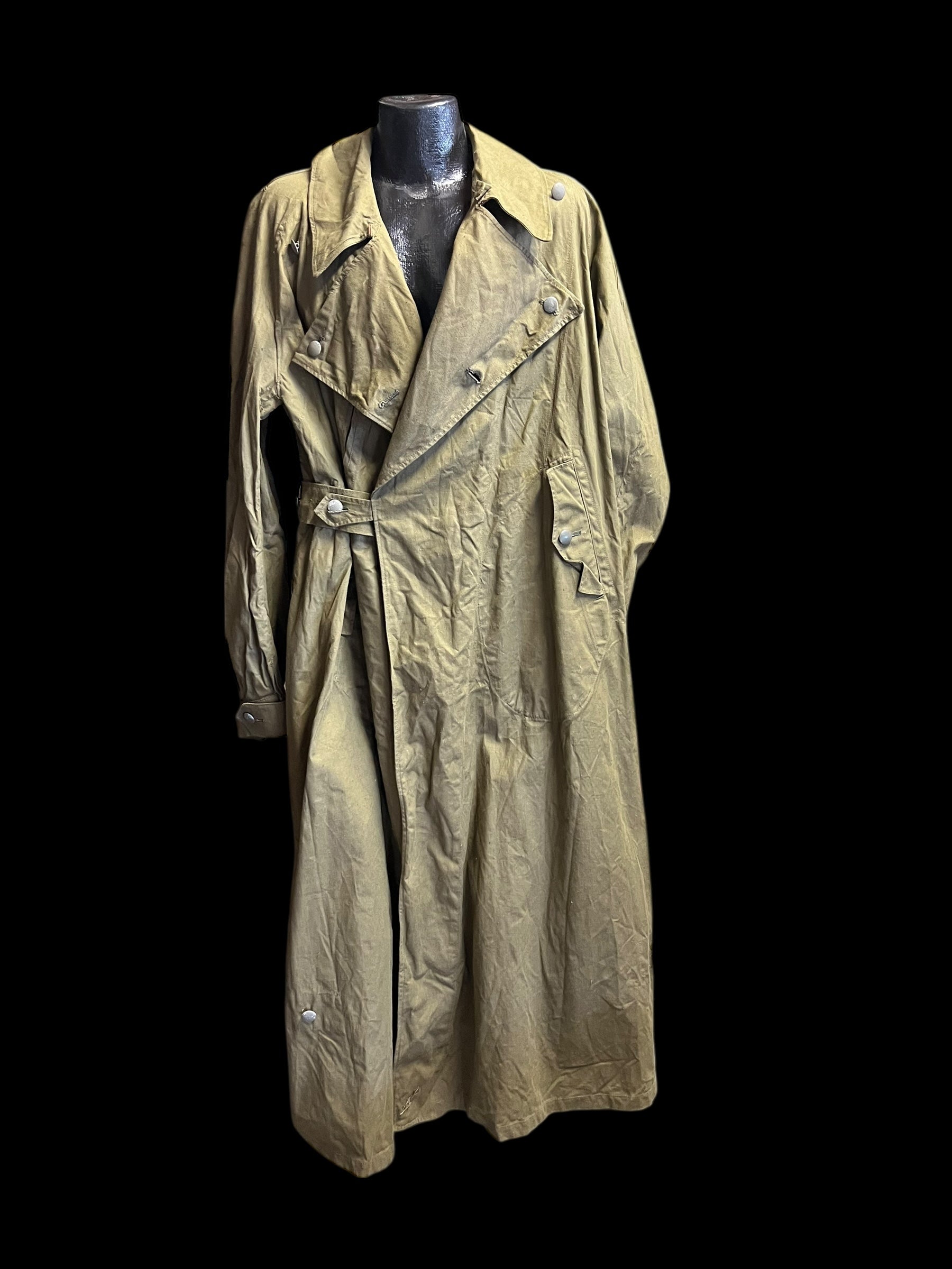 WWII German Tropical Riders Overcoat