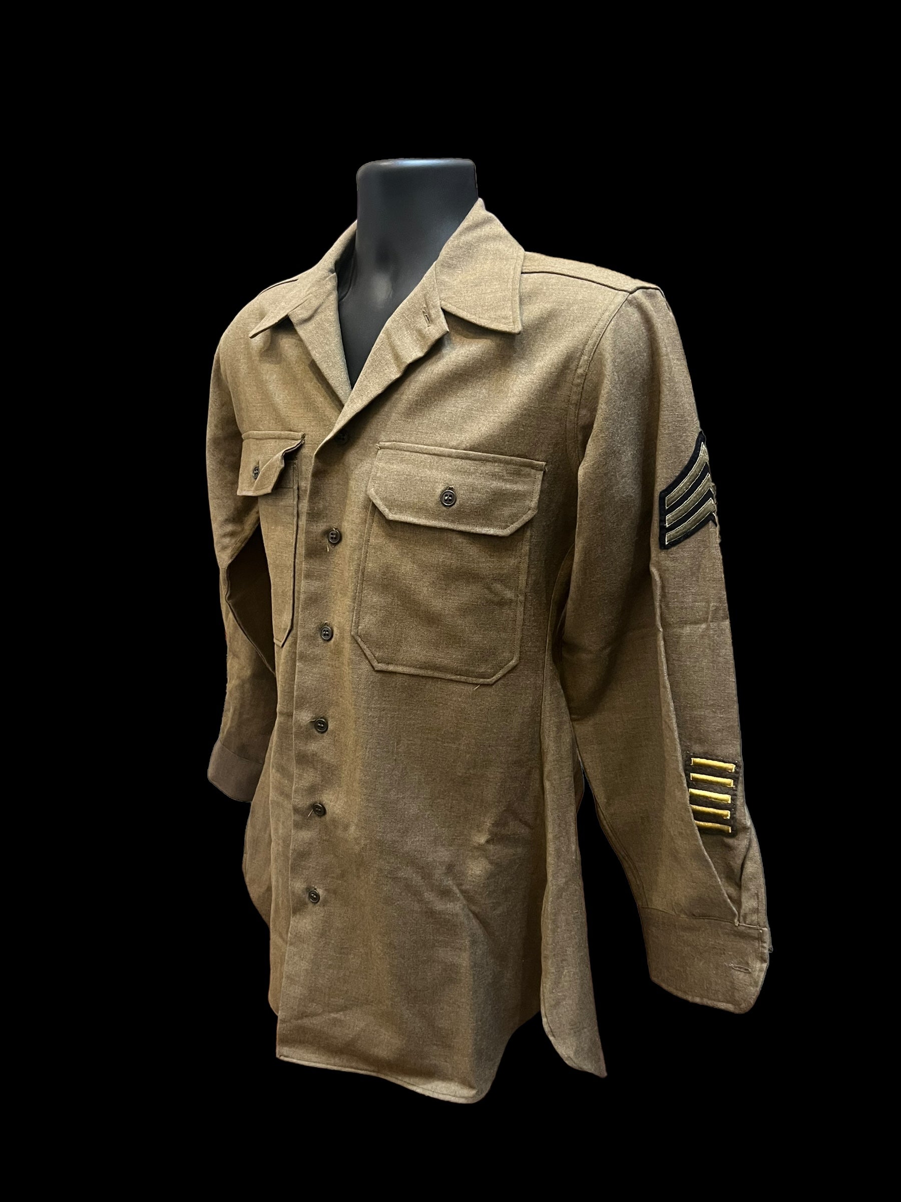 WWII AAF SGT’s Ike Cutdown Grouoping