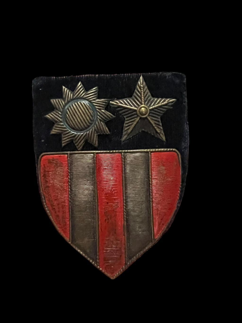 Scarce Metal Stripe Stars and Sun CBI Patch Variation