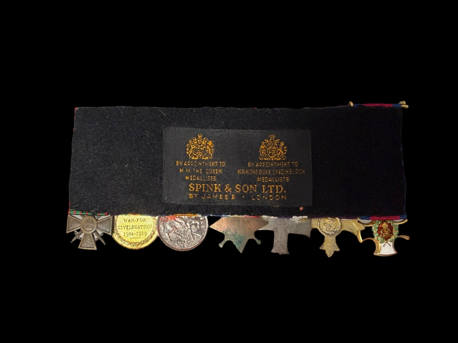WW1 Spinks Made Miniature Medal Bar
