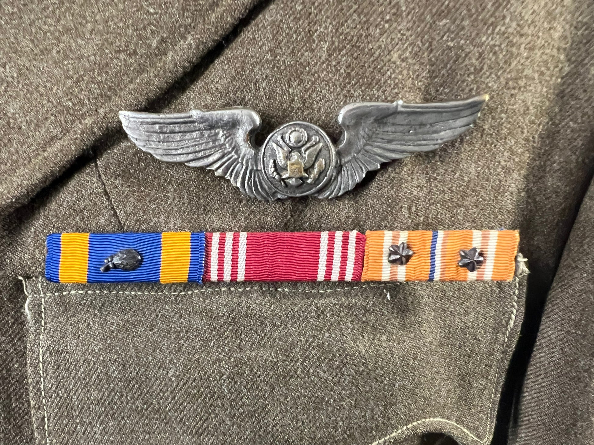 WWII CBI Theater Cut Down Ike with theater made wings