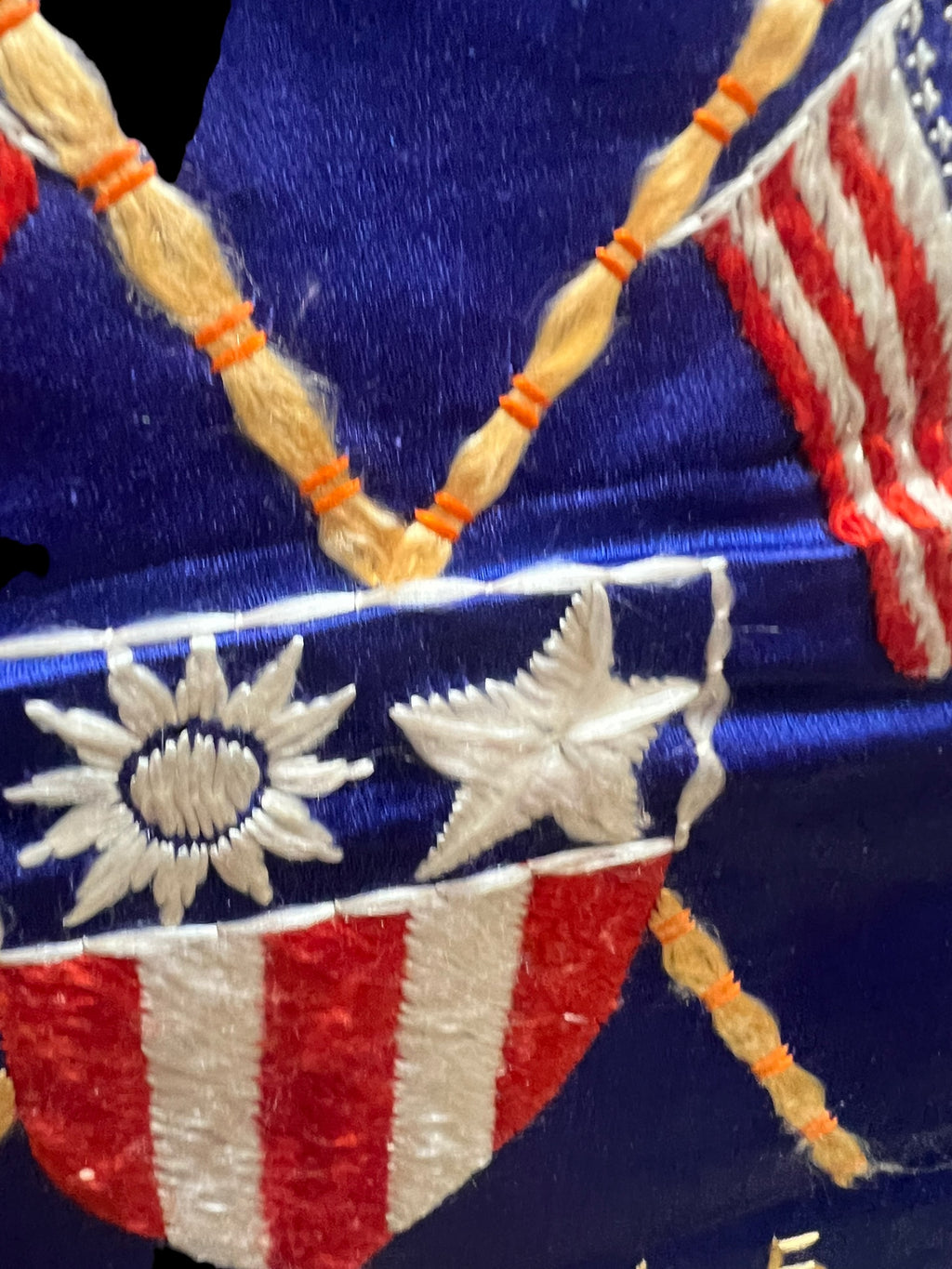 WWII CBI Scarf 1945 dated