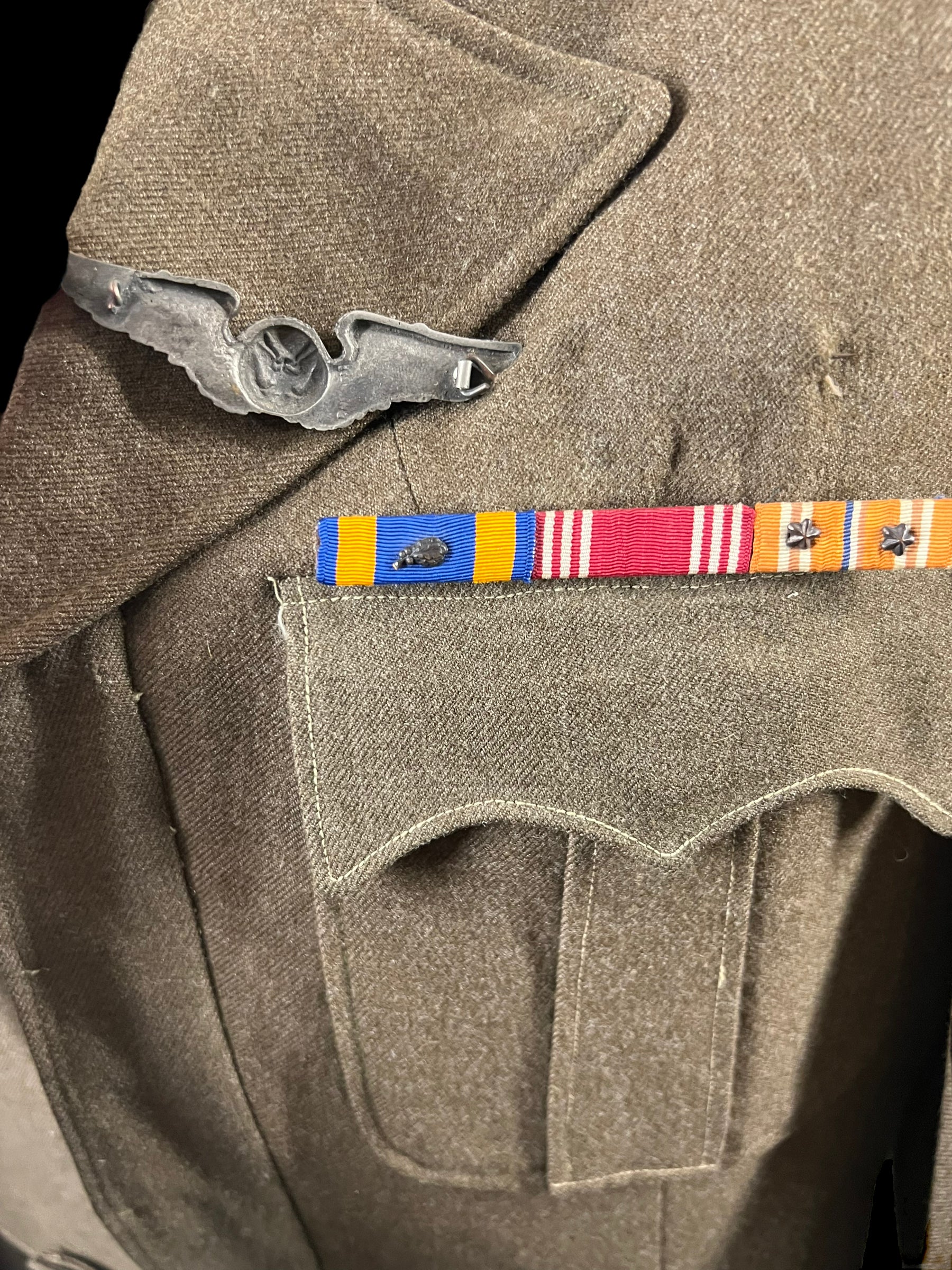 WWII CBI Theater Cut Down Ike with theater made wings