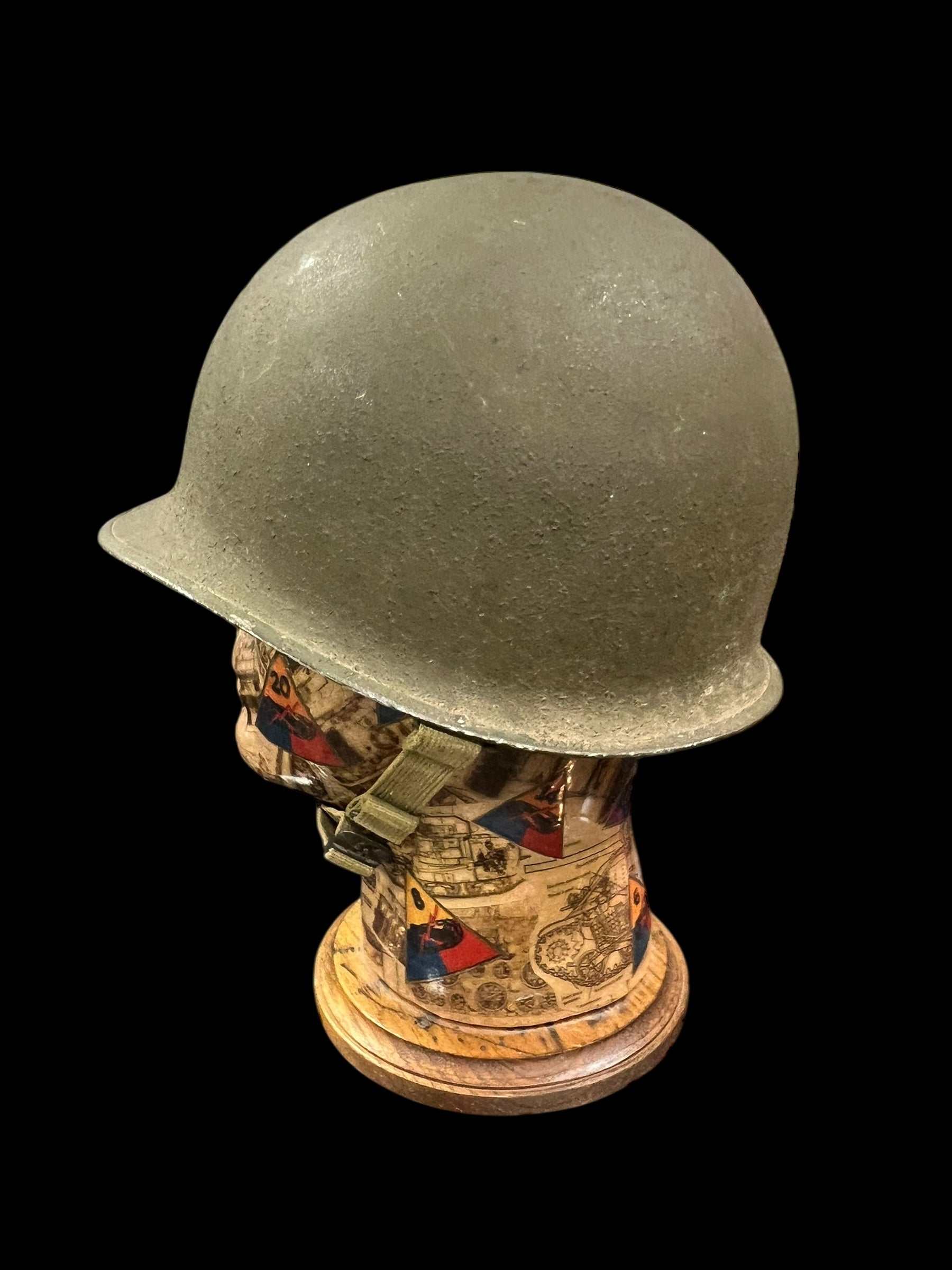 WWII Fixed Bale Colonels Helmet