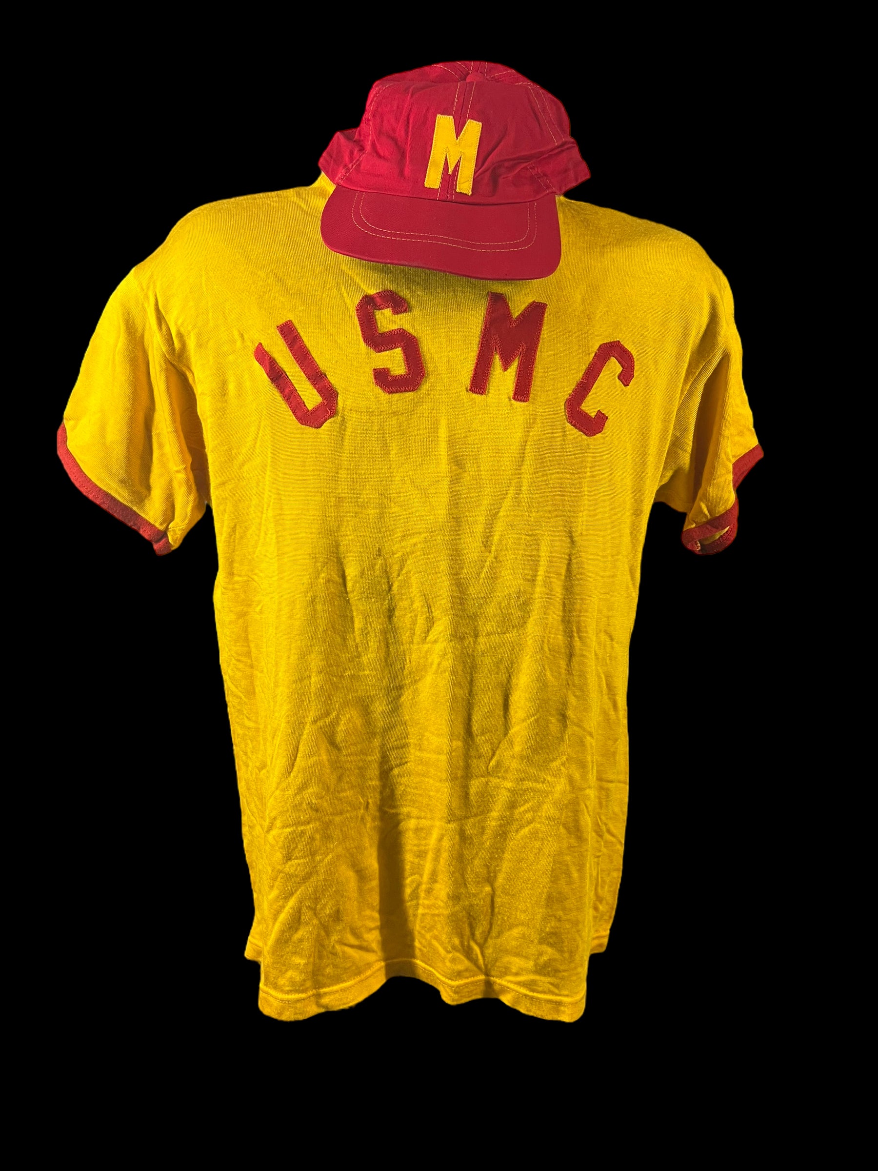 1950s USMC Baseball Shirt and Cap