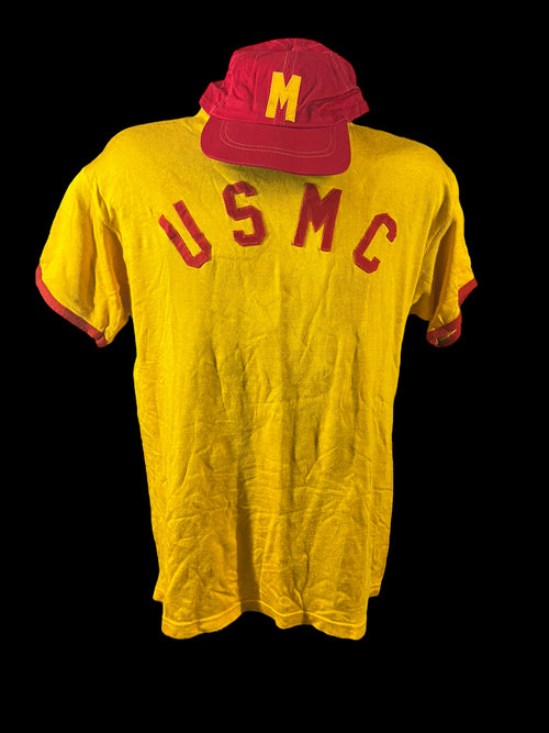 1950s USMC Baseball Shirt and Cap
