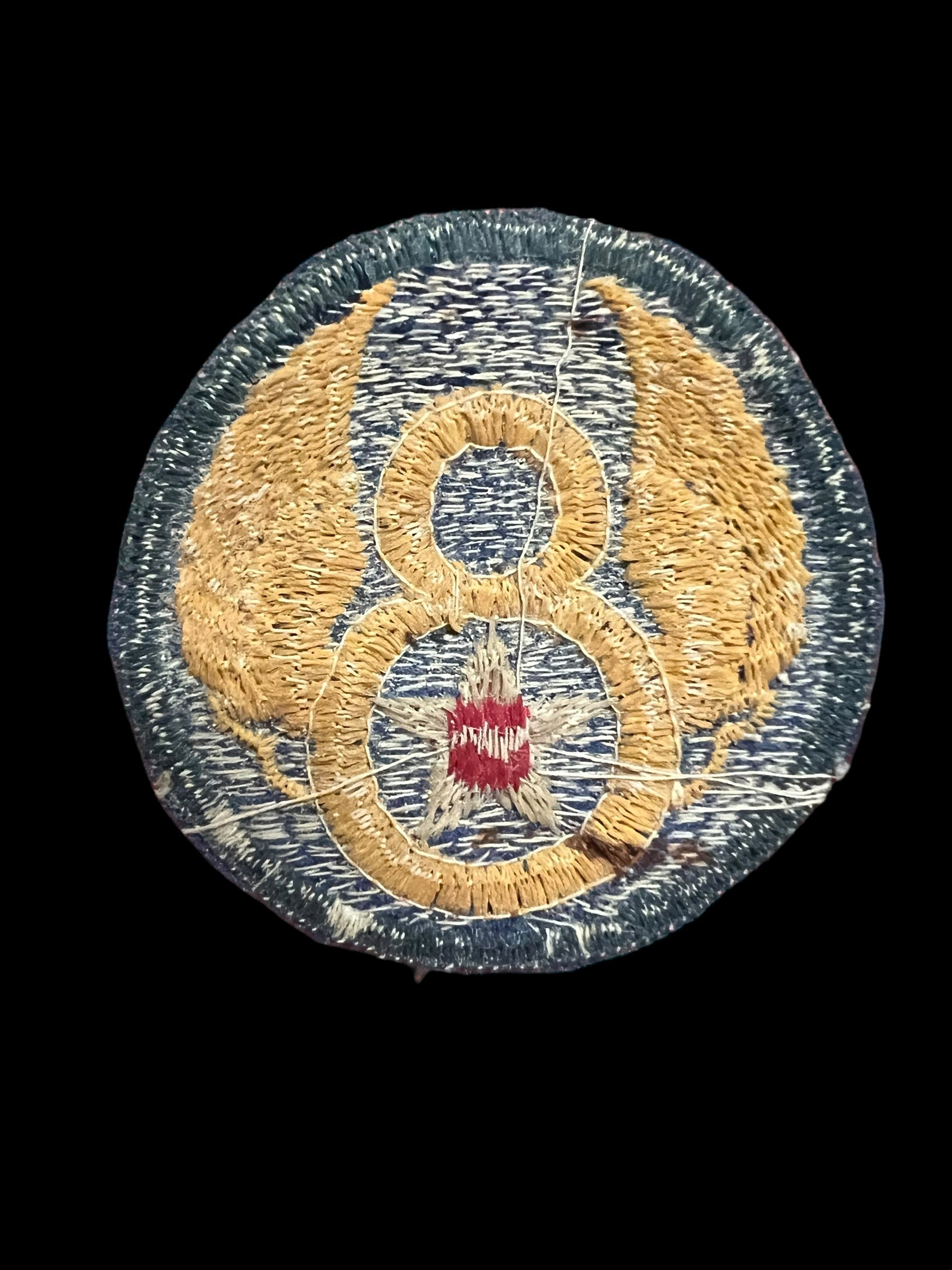 British made silk machine embroidered 8th AF Patch