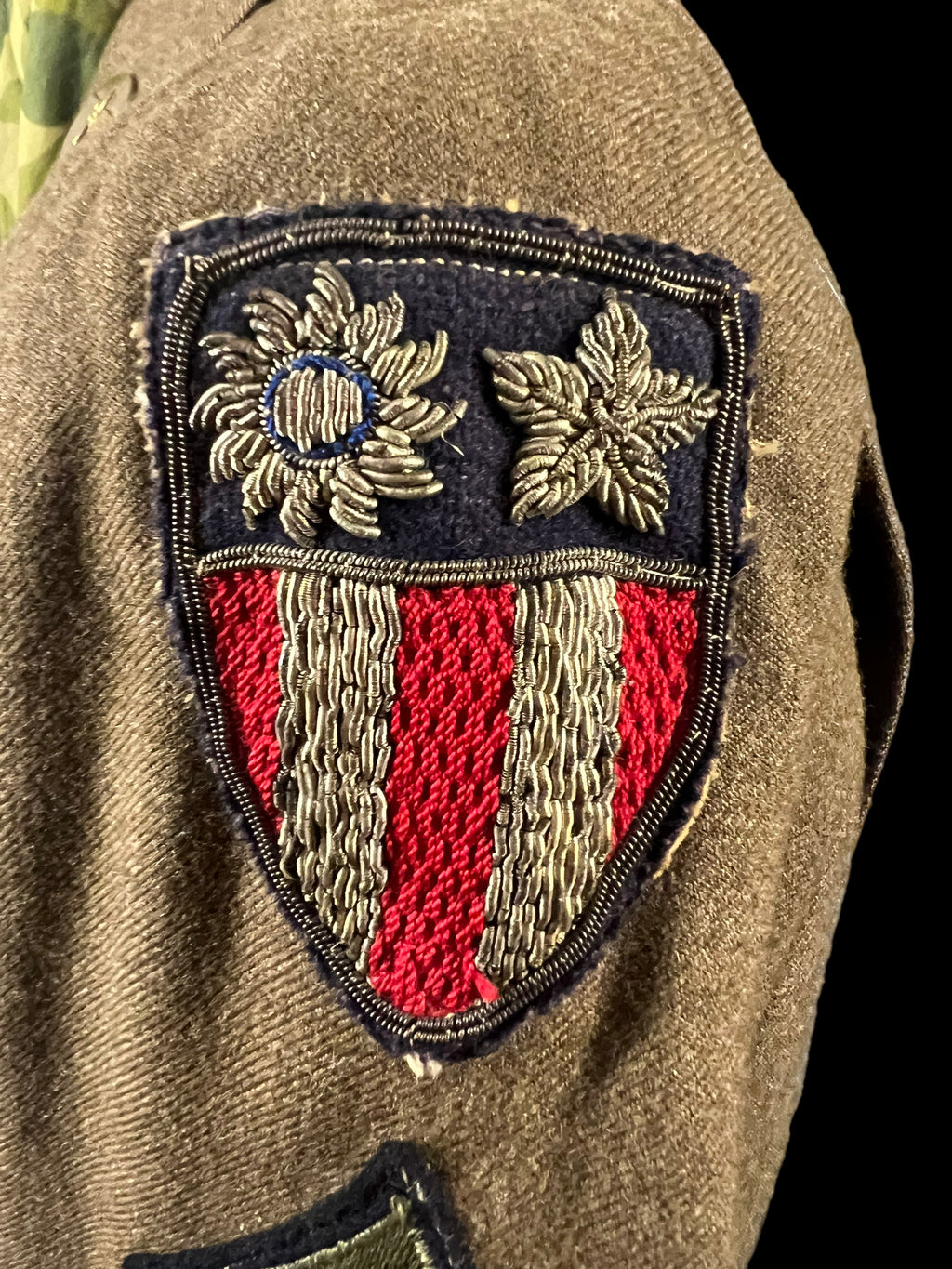 WWII CBI Theater Cut Down Ike with theater made wings